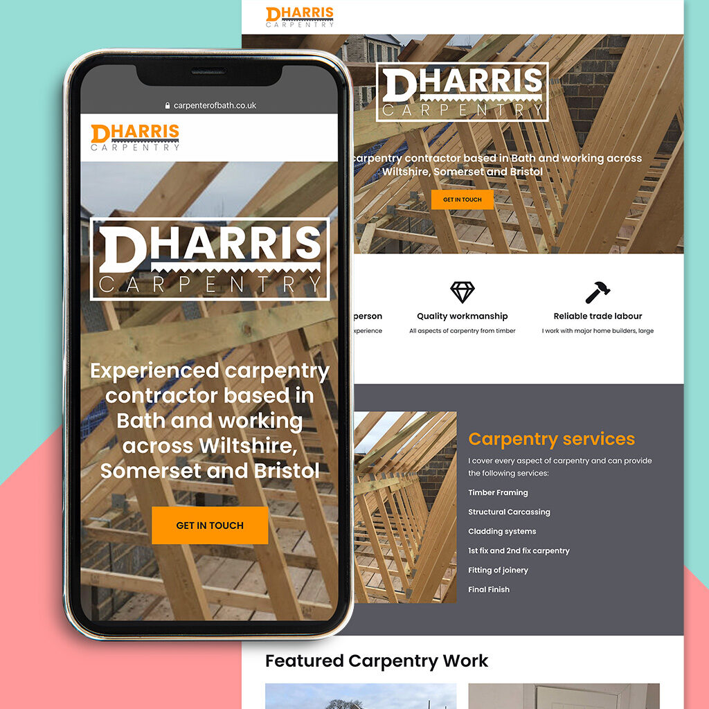 D Harris Carpentry responsive website